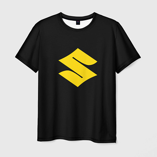 Мужская футболка Suzuki logo yellow / 3D-принт – фото 1