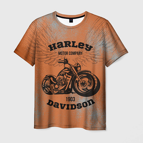 Мужская футболка Harley Davidson - Moto / 3D-принт – фото 1