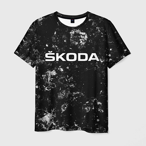 Мужская футболка Skoda black ice / 3D-принт – фото 1
