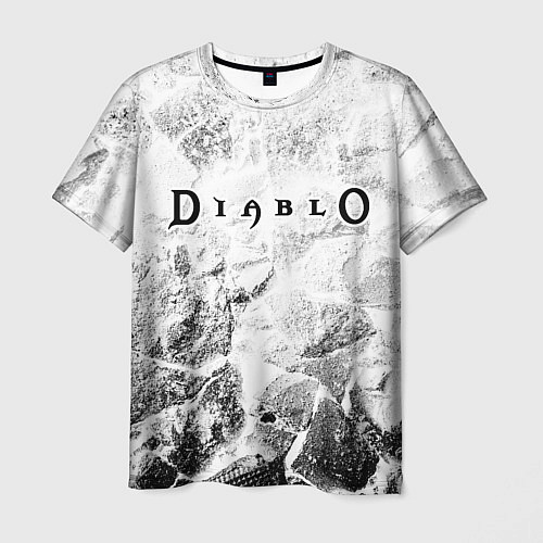 Мужская футболка Diablo white graphite / 3D-принт – фото 1