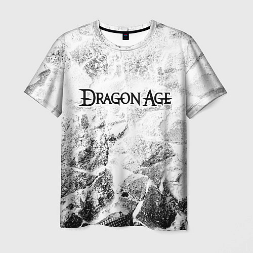 Мужская футболка Dragon Age white graphite / 3D-принт – фото 1