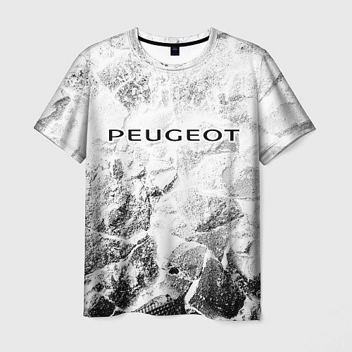 Мужская футболка Peugeot white graphite / 3D-принт – фото 1