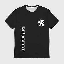 Мужская футболка Peugeot logo white