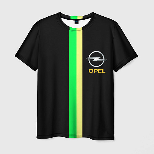 Мужская футболка Opel line geometry / 3D-принт – фото 1