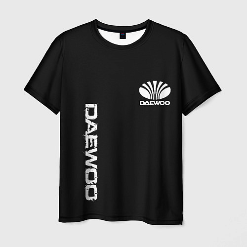 Мужская футболка Daewoo logo white / 3D-принт – фото 1