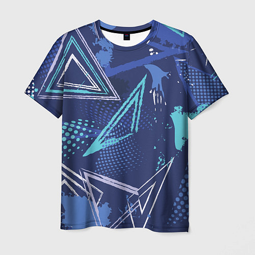 Мужская футболка Яркий абстрактный узор для спорта / 3D-принт – фото 1