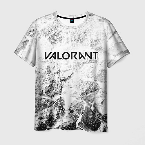 Мужская футболка Valorant white graphite / 3D-принт – фото 1