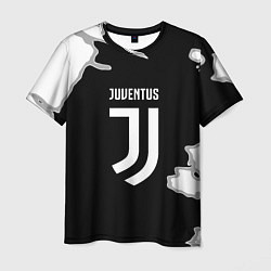 Футболка мужская Juventus fc краски, цвет: 3D-принт
