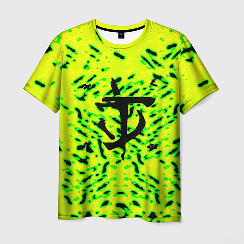 Мужская футболка Doom кислотный стиль лого / 3D-принт – фото 1