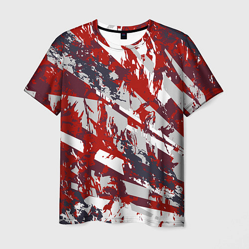 Мужская футболка Яркий абстрактный узор для спорта / 3D-принт – фото 1