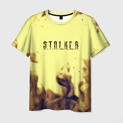 Мужская футболка Stalker fire retro / 3D-принт – фото 1
