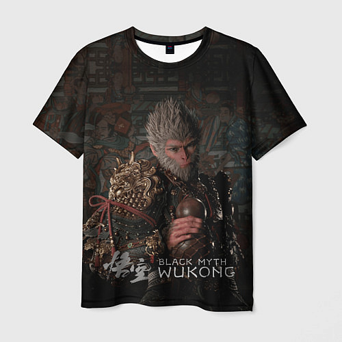 Мужская футболка Сунь Укун Black myth wukong / 3D-принт – фото 1