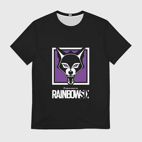 Мужская футболка Rainbow six logo ubisoft / 3D-принт – фото 1