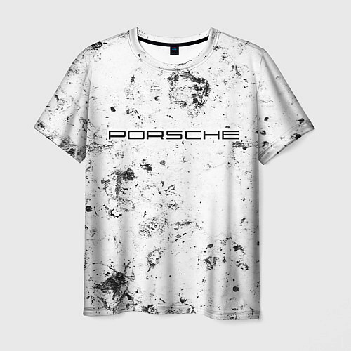 Мужская футболка Porsche dirty ice / 3D-принт – фото 1