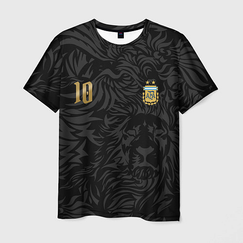 Мужская футболка Лионель Месси номер 10 сборная Аргентины / 3D-принт – фото 1