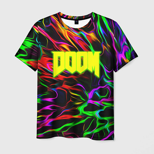 Мужская футболка Doom optical colors / 3D-принт – фото 1