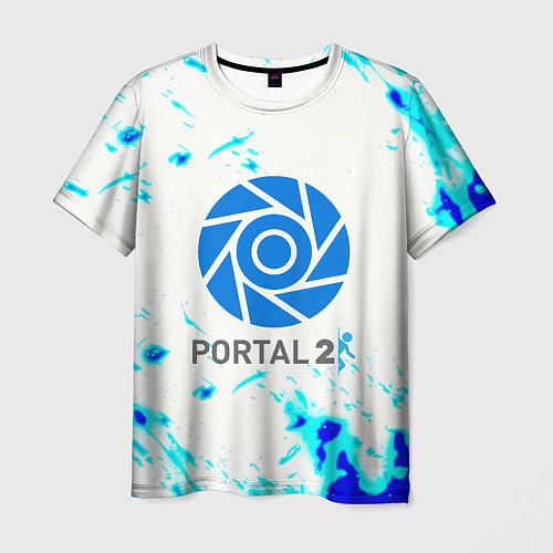Мужская футболка Portal краски / 3D-принт – фото 1