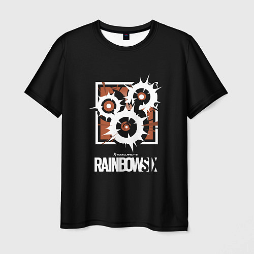 Мужская футболка Том Кленси радуга онлайн гейм / 3D-принт – фото 1
