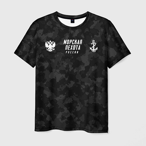 Мужская футболка Морская Пехота - девиз / 3D-принт – фото 1