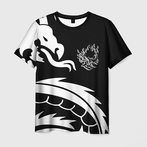 Мужская футболка Samurai dragon steel japan / 3D-принт – фото 1