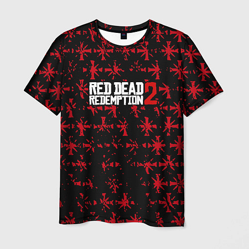Мужская футболка Red dead redemption x farcry pattern / 3D-принт – фото 1