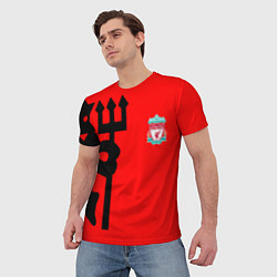 Футболка мужская Liverpool fc sport steel, цвет: 3D-принт — фото 2