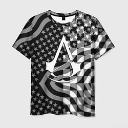 Футболка мужская Assassins Creed logo game usa, цвет: 3D-принт