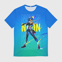 Футболка мужская Neon Valorant, цвет: 3D-принт