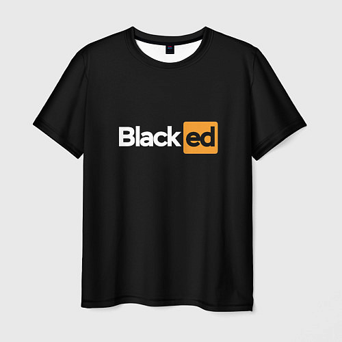 Мужская футболка Blacked / 3D-принт – фото 1