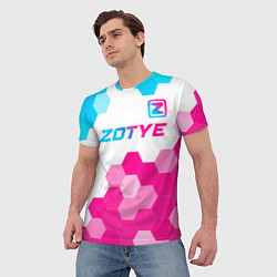 Футболка мужская Zotye neon gradient style посередине, цвет: 3D-принт — фото 2
