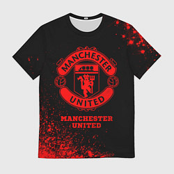 Мужская футболка Manchester United - red gradient