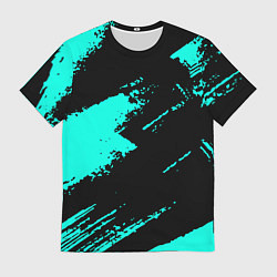 Мужская футболка Неоновые краски текстура