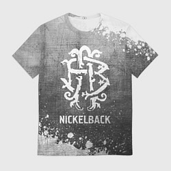 Футболка мужская Nickelback - grey gradient, цвет: 3D-принт