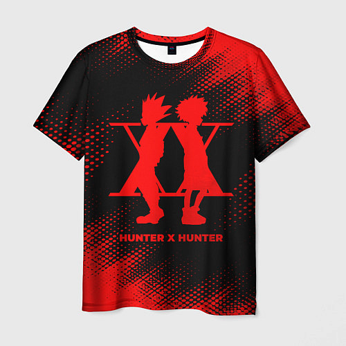 Мужская футболка Hunter x Hunter - red gradient / 3D-принт – фото 1