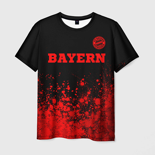 Мужская футболка Bayern - red gradient посередине / 3D-принт – фото 1