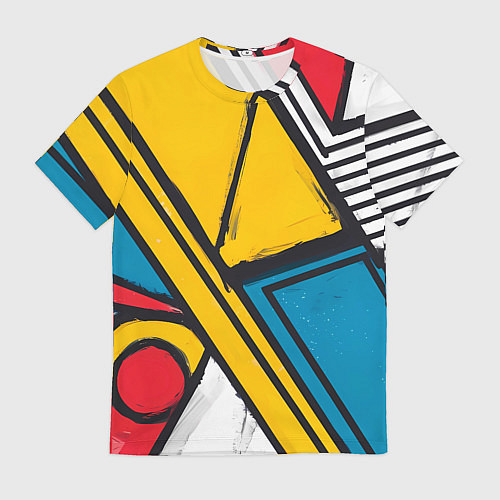 Мужская футболка Загаражное граффити / 3D-принт – фото 1