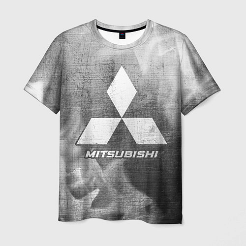 Мужская футболка Mitsubishi - grey gradient / 3D-принт – фото 1