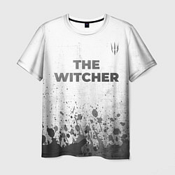 Футболка мужская The Witcher - white gradient посередине, цвет: 3D-принт