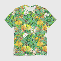 Мужская футболка Груши и птицы