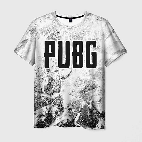 Мужская футболка PUBG white graphite / 3D-принт – фото 1