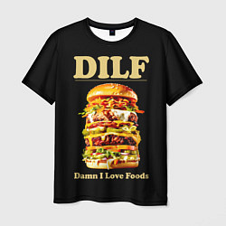 Мужская футболка DILF - damn I love foods