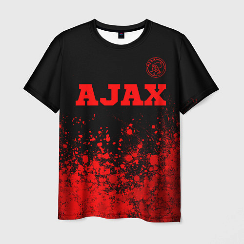 Мужская футболка Ajax - red gradient посередине / 3D-принт – фото 1