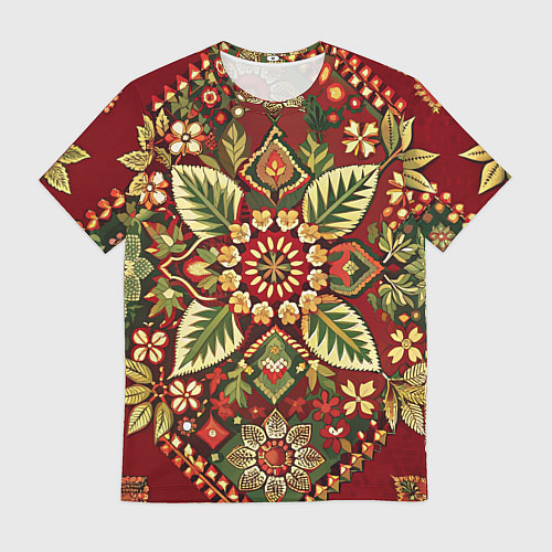 Мужская футболка Стиль советского ковра узоры и орнамент / 3D-принт – фото 1