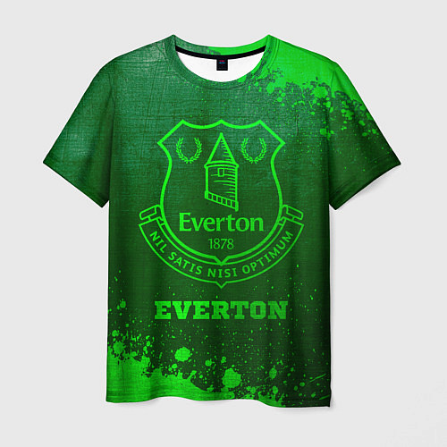 Мужская футболка Everton - green gradient / 3D-принт – фото 1