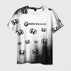 Футболка мужская BMW x honda pattern, цвет: 3D-принт