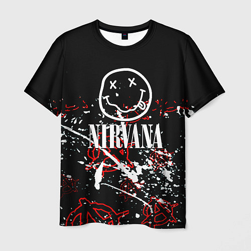 Мужская футболка Nirvana анархия / 3D-принт – фото 1