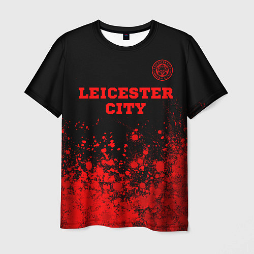 Мужская футболка Leicester City - red gradient посередине / 3D-принт – фото 1