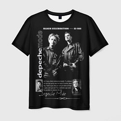 Футболка мужская Depeche Mode Black Celebration 1986, цвет: 3D-принт