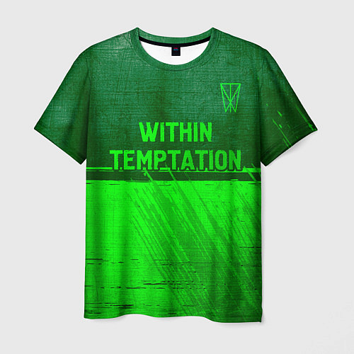 Мужская футболка Within Temptation - green gradient посередине / 3D-принт – фото 1