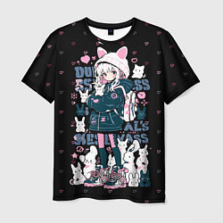 Мужская футболка Chiaki Nanami Neko